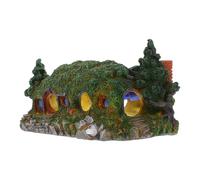 jojofuny Ornement d'Aquarium Mini en Résine Décoration Paysagère Château Fantaisie pour Aquarium Taille Petite Ouvertures Cachettes Ornement Décoratif Compatible Système Aération