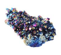 jojofuny Ornement en Grappe de Cristal Multicolore, Décoration de Bureau en Cristal pour Aquarium ou Pot de Fleurs, Poids 100g Plusieurs Styles