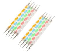 jojofuny Outils à Pointiller pour et Pâte Polymère Lot de 10 en Acrylique et Métal Précision et Entretien Facile, pour Atelier de Sculpture et Gaufrage