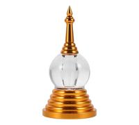 jojofuny Pagode d'Offrandes Bouddhistes Acrylique Statue Décorative pour Bureau Maison Temple Résistante et Élégante Ornement de Table Vintage