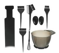 jojofuny Palette De Teinture Cheveux 9 Pièces Kit Complet Planche Coloration Brosse Outils Professionnels Salon Coiffure Usage Domestique Bol De Teinture Compacte