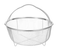 jojofuny Panier de Friture Inox Multifonction Panier Vapeur Égouttoir et Corbeille à Frites Outil Robuste pour Cuisine Familiale et Professionnelle
