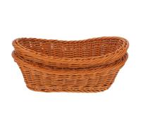 jojofuny Paniers de Rangement Panier de Fruits en Plastique Réutilisables Lot de 2 pour Aliments et Pain pour Boulangerie ou Centre Commercial
