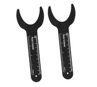 jojofuny Panneau de Contraste Dentaire Noir 2pcs en Magnalium pour Photographie Intra-orale Orthodontique Rétracteurs, Résistant à Haute Température