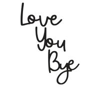 jojofuny Panneau Mural en Bois de Pin Sculpté à la Main Décoration Murale Artistique Message « Je Vous Aime au Revoir » Pendentif Lettre Décorative pour Salon Chambre et Entrée Style