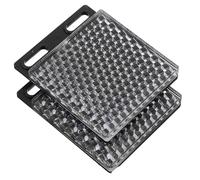 jojofuny Panneau Réflecteur Rétroréfléchissant pour Éclairage Urbain pour Capteur Photoélectrique Résistance Météo Élevée 2pcs, Conception Légère en Abs et Acrylique