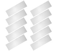 jojofuny Panneaux de Protection Transparents Anti-éclaboussures pour Cage Petits Animaux, Plastique Résistant 35,6 X 11,5 Cm, Lot de 12 Set de Pièces 100 Attaches, Doublures Latérales