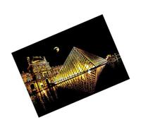 jojofuny Papier à Gratter Créatif pour Garçon Fille DIY Peinture Scratch Ludique Loisirs Créatifs Garçon Fille Scène Nocturne Louvre Éducatif Parent-garçon Fille pour Développement