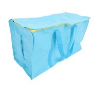 jojofuny Paquet de Stockage de Foin Grand Format Bleu Ciel en Tissu Pe Tissé Robuste, Portable Poignées Renforcées, pour Chevaux, Lapins et Bétail - Paquet à Foin Solide pour Ferme