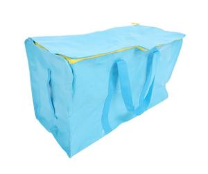 jojofuny Paquet de Stockage de Foin Grand Format Bleu Ciel en Tissu Pe Tissé Robuste, Portable Poignées Renforcées, pour Chevaux, Lapins et Bétail - Paquet à Foin Solide pour Ferme