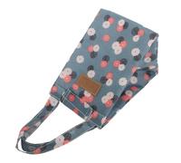 jojofuny Paquet Isotherme pour Déjeuner à Lunch Bag Portable Isolant Aluminium Imprimé Fleurs Bleu Capacité Moyenne Paquet Repas Bureau et Pique-Niques Organiseur Thermique Pratique