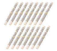 jojofuny Parchemin de mezouza hébraïque 15pcs 7,5 cm Or avec Anneau doré, Parfait pour décor de Maison juive et événements Religieux