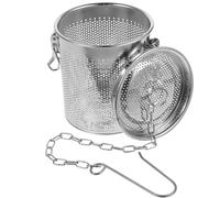 jojofuny Passoire à Assaisonnement en Acier Inoxydable Micro-Perforée 10 CM Panier à Épices Étanche pour Soupes et Bouillons Infuseur Compact Réutilisable Cuisine et Mijotés
