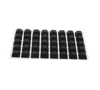 jojofuny Patins Adhésifs en Caoutchouc Auto-adhésifs Noirs 12,7 x 6 Mm, Butoirs Amortisseurs Anti-Bruit pour Meubles Et Appareils Électroniques, Lot de 40 Pièces, Protection Sols Maison