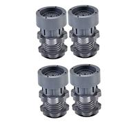 jojofuny Patins de Surélévation Réglables pour Machine à Laver et Réfrigérateur, Lot de 4, en Plastique Robuste, Anti-vibrations et Antidérapants, Cuisine et Buanderie