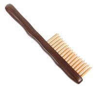 jojofuny Peigne en Bois de Santal à Double Rangée de Dents Peigne à Cheveux Naturel Antistatique du Cuir Chevelu Portable pour Femmes et Filles