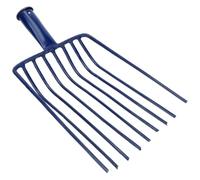 jojofuny Pelle à Charbon sans Manche 9 Dents en Acier Multifonction pour Barbecue et Jardinage, Râteau à Charbon de Bois Compact pour Entretien Pelouse et Espaces Extérieurs