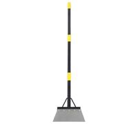 jojofuny Pelle Plate de Jardin Multifonction Lame Tranchante Manche Réglable 127 CM Grattoir à Glace et Désherbeur Robuste pour Pelouse Allées et Déneigement Extérieur