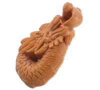 jojofuny Pendentif Dragon en Bois de Santal Diy, Porte-clés Décoratif pour Paquet, à Suspendre Artisanale Marron Naturel, Accessoire Multifonctionnel pour Voiture et Présent Festif
