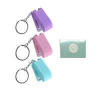 jojofuny Pendentif Mini Agrafeuse Colorée en Plastique et Métal, Portable Sensation de Main Confortable, Peut être Accroché sur Paquet ou Paquet à Dos pour Étudiants