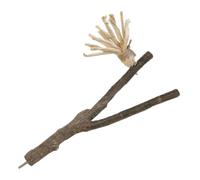 jojofuny Perchoir Debout en Bois Naturel pour Oiseaux Branche Fourchue, pour Perruches et Aire de Jeu pour Oiseaux en Cage, Accessoire pour Décoration Intérieure