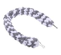 jojofuny Perchoir en Corde pour Perroquet 60 CM d'escalade pour Reptiles Support Suspendu en Corde de Coton Gris Blanc Accessoire pour Cages à Oiseaux Balançoire pour Oiseau