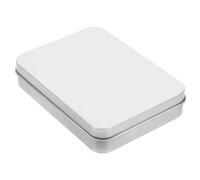 jojofuny petites boîtes en fer blanc Conteneurs de faveur de la fête boîtes métalliques avec couvercles Silver