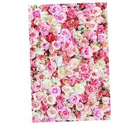 jojofuny Photo Studio Floral Backdrop Décoration pour Photographie pour Fêtes Et Célébrations Modèle De Fleurs Colorées Non Froissable