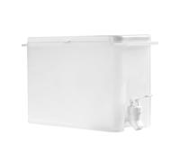 jojofuny Pichet d'Eau Froide 3500 Ml en PP avec Robinet Blanc Distributeur Boisson Été pour Réfrigérateur Bouilloire à Infuseur Fruits et Jus Usage Maison et Bureau