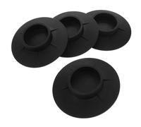 jojofuny Pieds pour Machine à Laver 4 Pièces en Caoutchouc Noir, Coussinets Anti-vibrations, Base à Forte Adhérence, du Bruit, pour Lave-linge à Tambour