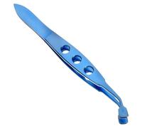 jojofuny Pince à Épiler pour Paupières en Acier Inoxydable Exprimeur de Glandes de Meibomius Outil de Soin des Paupières Précis et Portable des Yeux Secs et Blocages des Glandes