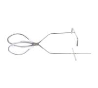 jojofuny Pince en Céramique Émaillée en Acier Inoxydable Argenté, Légère et Facile à Nettoyer, Glaçage de Poterie en Atelier DIY