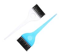 jojofuny Pinceau de Couleur de Salon 12pcs en Pp Bleu pour Application Uniforme de Teinture, Facile à Nettoyer, pour Coiffure et Coloration des Cheveux