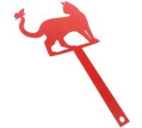 jojofuny Piquet de Boîte aux Lettres en Fer Rouge, Décoration Extérieure de Chat et Insecte, Drapeau Vertical Décoratif pour Jardin, Accessoire Robuste et Original pour Boîte aux Lettres