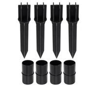 jojofuny Piquets de Remplacement en Plastique pour Lampadaires Solaires Lot de 8 set de Pièces Accessoires D’Éclairage Extérieur Résistants aux Intempéries pour Jardin et Allées