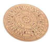 jojofuny Planche de Divination Bois Massif Gravée Plateau Pendule Lisse et Décoratif pour Voyance et Astrologie pour Soirées et Cabinets de Conseil Décoration Artisanale Élégante