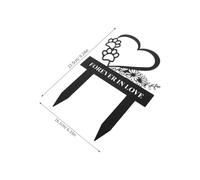 jojofuny Plaque Commémorative pour Chien en Métal Piquet Funéraire Extérieur Résistant à l'usure Décoration de Jardin Mémorial pour Animaux de Compagnie Stèle Funéraire Solide pour