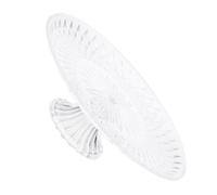 jojofuny Plateau à Fruits Rond en Acrylique Transparent 35 CM Corbeille à Fruits Décorative Légère et Démontable Présentoir Polyvalent pour Mariage Fête et Buffet Réutilisable