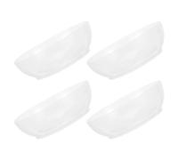 jojofuny Plateau de Pesée Cuisine Transparent en ABS Lot de 4 Bols Doseurs Réutilisables de 600 Ml avec Graduation Bol Alimentaire Léger et Compact Compatible Balance Électronique pour