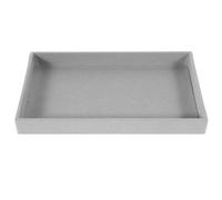 jojofuny Plateau de Rangement pour Bijoux en Velours Gris Empilable et Fin Format Tiroir Support Polyvalent pour Bagues Bracelets et Colliers pour Organisateur de Bijoux à Domicile et