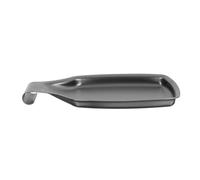 jojofuny Plateau Porte-Cuillères en Acier Inoxydable 304 Repose-Ustensiles Cuisine Carré Noir Support Multifonction pour Louche Spatule et Couverts Accessoire Pratique pour Plan de