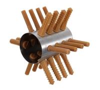 jojofuny Plumeuse de Volaille en Acier Inoxydable Semi-Automatique à 24 Doigts, Appareil Portable pour Poulets, Canards, Oies et Faisans, Outil Compact Solide pour Rapide des Volailles