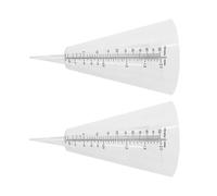 jojofuny Pluviomètre de Pelouse Conique en Plastique Blanc 2pcs pour Recherche Climatique et Agriculture Mesure Précise des Précipitations et Enregistrement de l'eau Appliquée