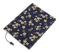 jojofuny Pochette de livre créative en tissu bleu A5, décorative et faite à la main, résistante à l’usure, pour l’école et les usages personnels
