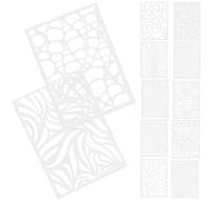 jojofuny Pochoirs de Dessin Léopard 12 Pièces en Pet Blanc Réutilisables pour Décoration Murale et Projets de Peinture DIY Pratiques et Polyvalents