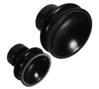 jojofuny Poignée à Ventouse Stable et Facile à Transporter pour Bol Chantant en Caoutchouc Noir 2 Pièces Accessoire pour Relaxation Sonore