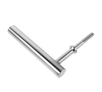 jojofuny Poignée de Porte de Cheminée Acier Inoxydable Robuste Poignée de Remplacement pour Porte de Four Poêle à Bois Chaudière et Insert Pellet Installation Facile