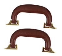 jojofuny Poignée de Valise de Remplacement, Anses de Paquet à Main DIY, Poignée Robuste en Plastique, Couleur Café, Lot de 2 Set de Pièces, Accessoire Valise pour Bagages et Boîtes, Usage