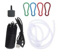 jojofuny Pompe à Oxygène pour Aquarium USB, Petite Taille et Légère, en Plastique Noir, pour Aquarium Domestique et Réservoir de Poissons Couleur Aléatoire