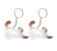 jojofuny Porte-clés Commémoratif pour Chat 2 Pièces Transparent de Bouteille, Boîte à Souvenirs pour Poils D’Animaux, Accessoire Portable pour Collection et Rangement Sentimental